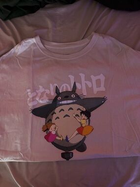 Hot Topic Pink Totoro Graphic Tee